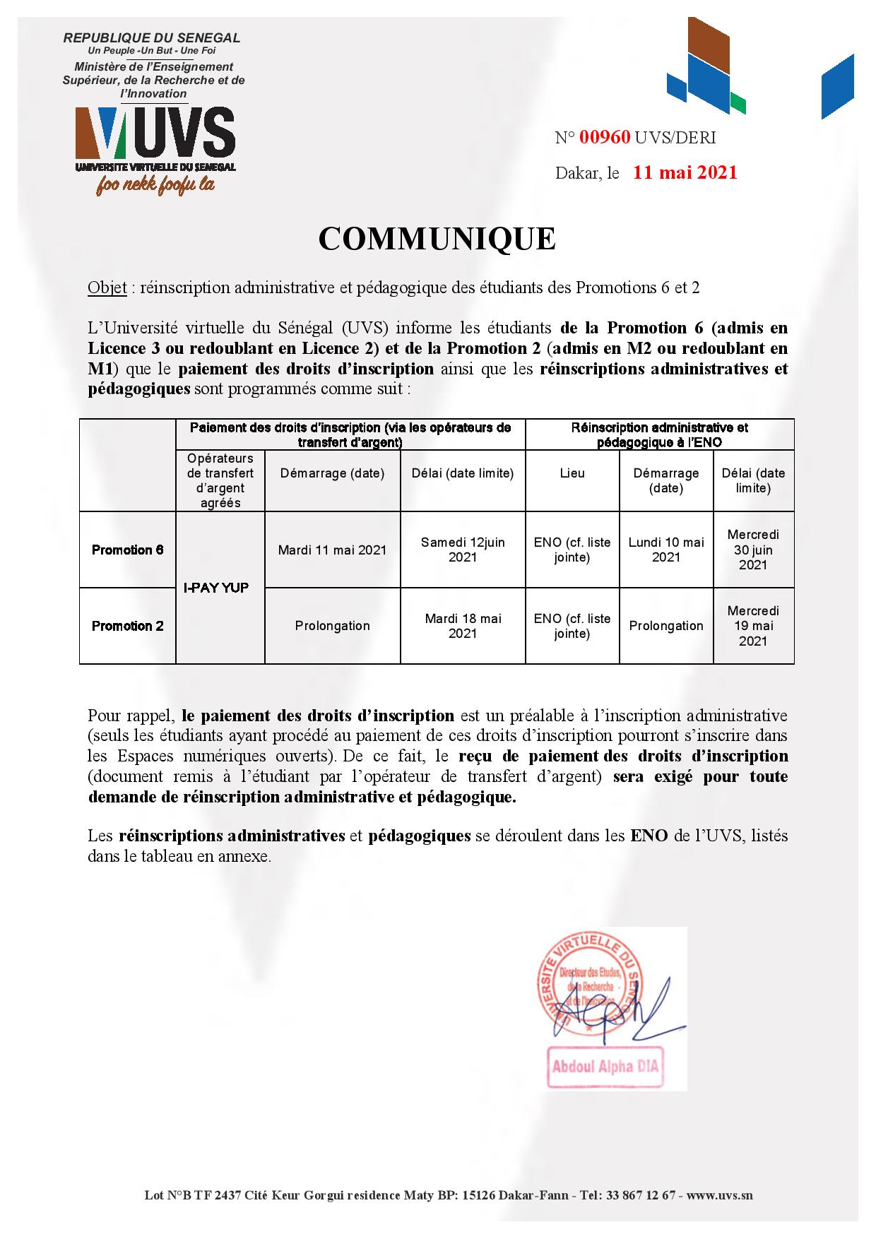 11 mai 2021_Communiqué - Reinscriptions P6 en L3- V2-page-001
